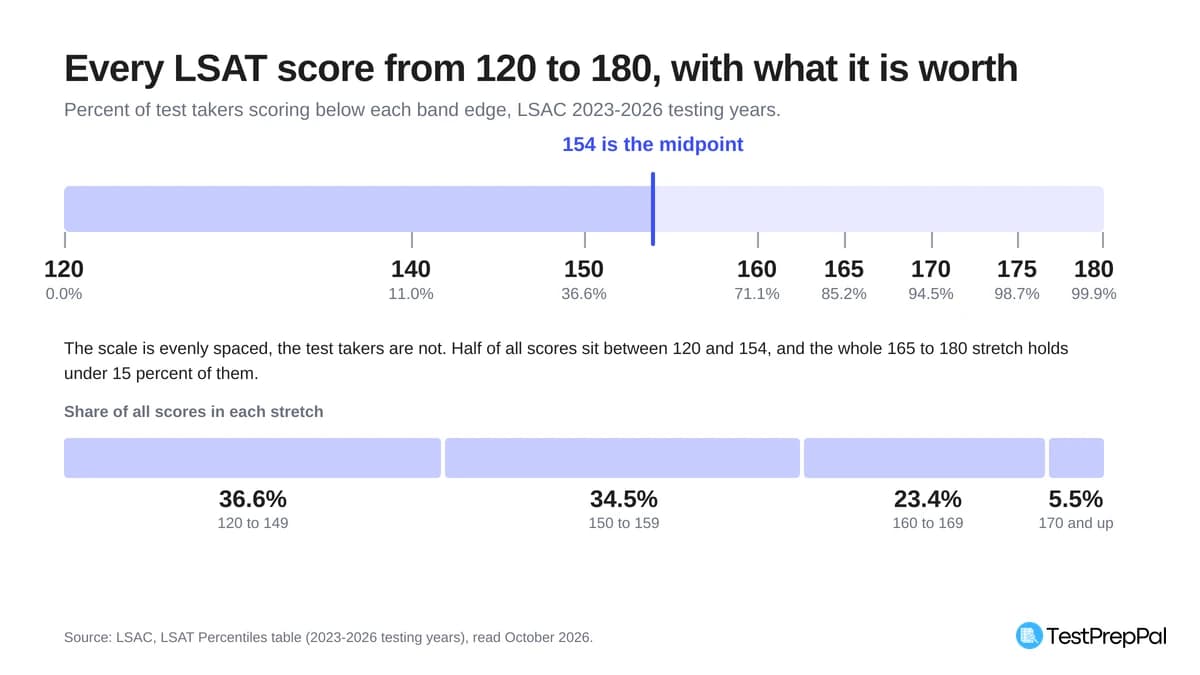 LSAT Score Range: What 120 to 180 Actually Means