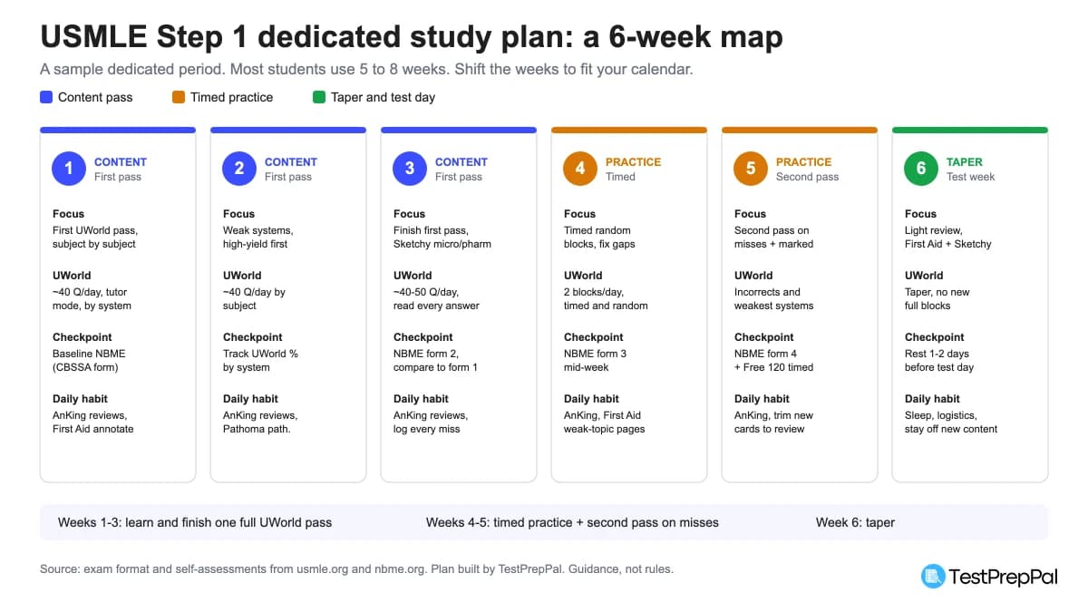 USMLE Step 1 Study Plan: A Week-by-Week Schedule (2026)