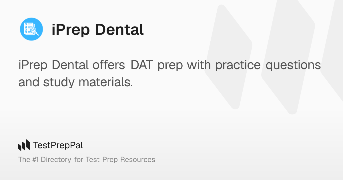 iPrep Dental – TestPrepPal