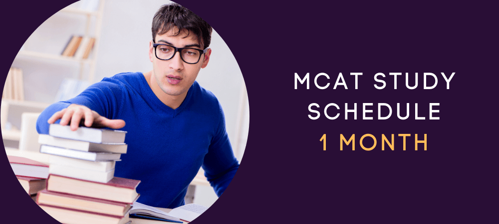 MCAT Study Schedule 1 month