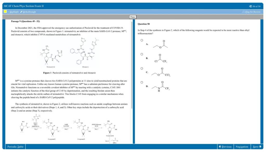 Princeton Review MCAT Practice Exam