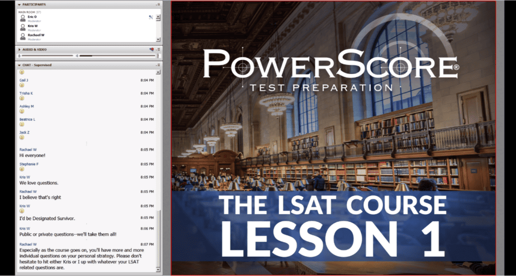 Powerscore LSAT Live Webcasts