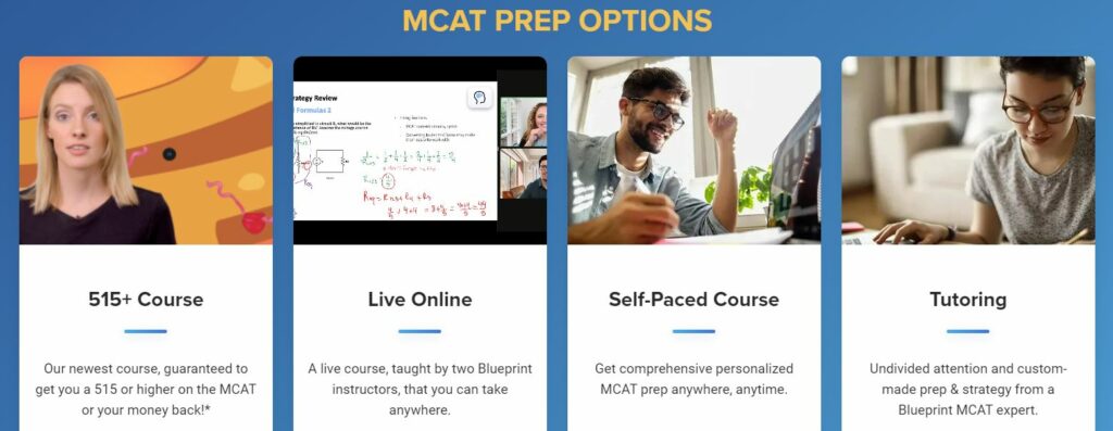 Blueprint MCAT Course Options